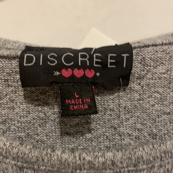 Discreet Grey Large slinky dress. Size Large - Picture 4 of 10